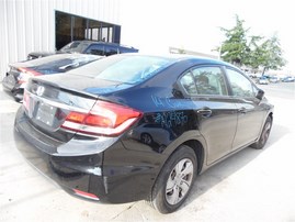 2014 Honda Civic Lx Black Sedan 1.8L AT #A24870